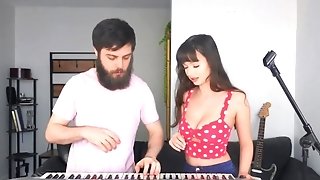 Jessica Starling Pulls Music Instructor's Pants Down To Suck