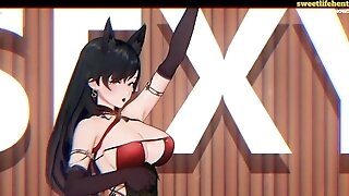 Azur Lane - Atago Sexy Nude K-pop Dance